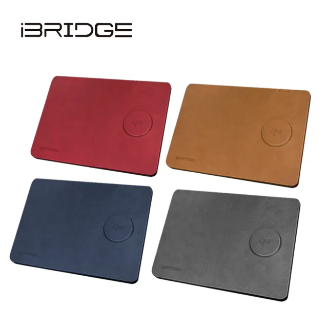 【iBRIDGE】IBW022 急速Qi2無線皮革鼠墊充電器