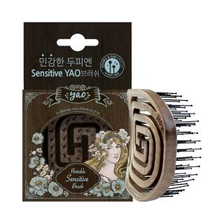 【韓國 YAO 耀榯】鏤空按摩梳 隨身梳(3D鏤空設計)