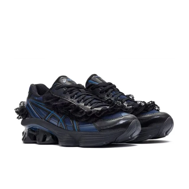 【asics 亞瑟士】Shushu Tong x Asics Gel-Kinetic Fluent 黑藍 前衛 蕾絲 休閒鞋 男女鞋 1203A822-400