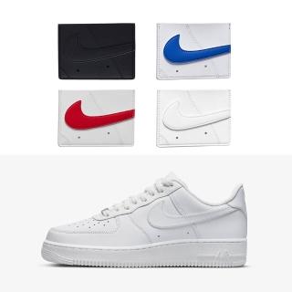 【NIKE 耐吉】卡片夾 ICON AIR FORCE1 013黑/151白藍/173白紅/176白(卡夾 錢包 信用卡夾 簡約 時尚 經典)