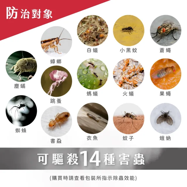 【必安住】水蒸式白蟻衣魚殺蹣滅蟑劑30g盒-4盒組(適用7-10坪 強效驅殺14種害蟲! ))