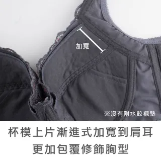 【玉如阿姨】迷情窒愛內衣。穩穩托住活動也不亂跑 台灣製※0482灰(C.D.E.F罩 大罩杯 包副乳 修飾)