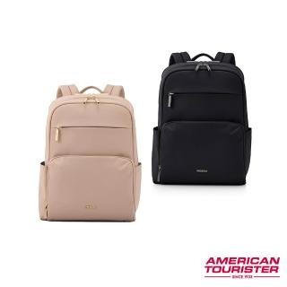 【AMERICAN TOURISTER 美國旅行者】BRIDGET 日常商務輕量大容量筆電後背包/女包/雙肩包14吋(多色可選)