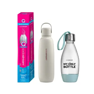 【Sodastream】超齊全配件組(全新快扣鋼瓶x1+好好帶水瓶x1+不銹鋼保冷瓶x1)