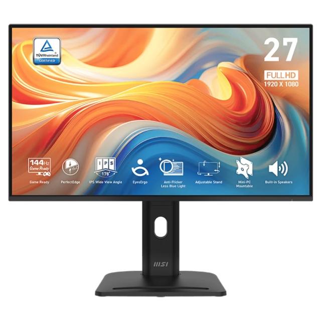 【MSI 微星】PRO MP275PG E14 27型 IPS 144Hz 美型螢幕(FHD/1ms MPRT/Adaptive-Sync)