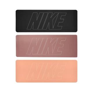 【NIKE 耐吉】雙面瑜珈墊 4MM YOGA MAT 012黑/201藕紅/809粉橘(塑身 健身 運動墊 訓練墊 止滑 輕巧 便攜)