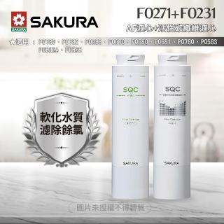 【SAKURA 櫻花】F0271 AF濾心+F0231活性碳纖維濾心(★適用P0780)