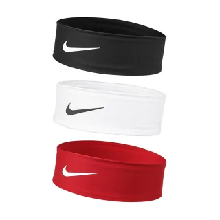 【NIKE 耐吉】頭帶 FURY CLASSIC 027黑/127白/681紅(運動頭帶 止汗髮帶 DRI-FIT科技 快乾 吸濕 排汗 防滑)
