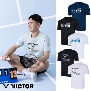 【VICTOR 勝利體育】羽球針織運動T恤 中性(T-2512 T-2513 兩款)