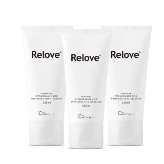 【Relove 官方直營】傳明酸私密美白清潔3入優惠組(獨家德國進口益生元 高濃度傳明酸 28天看見亮白)