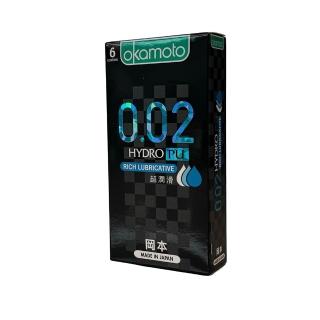 【okamoto 岡本】002RL水性聚氨酯超潤滑保險套6入/盒(加有潤滑劑/光滑/水感系列)