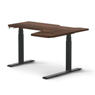 【MOTTI】電動升降桌｜Levio mini 140x110cm 高承重雙馬達/三節式方管/送宅配組裝(書桌/辦公桌/工作桌)