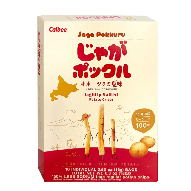 【Calbee 卡樂比】北海道薯條三兄弟原味/玉米風味任選(180g/入)
