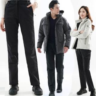 【遊遍天下】男女款GLOBETEX防水防風透濕刷毛褲雪褲(S-5L 大尺碼)