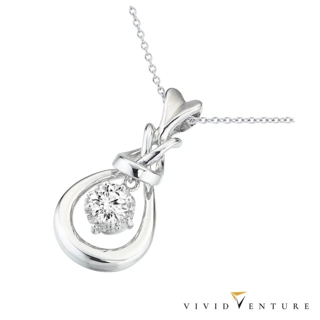【Vividventure 亞帝芬奇】GIA 30分 FVS2 3EX 八心八箭 無螢光 天然鑽石 真鑽 項鍊 花漾幸福(14K金台)