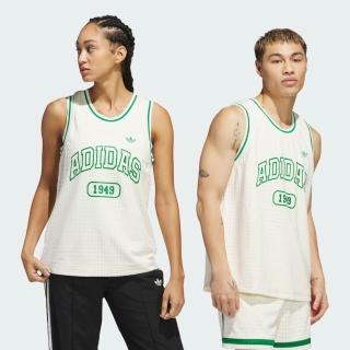 【adidas 愛迪達】Og Bball Jersey 男女 背心 運動背心 籃球球衣 米 綠 亞版(JP2138)