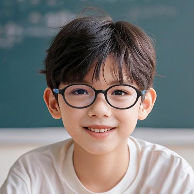 【SUNS】頂級兒童濾藍光眼鏡 輕量圓框TR90彈力材質 抗紫外線UV400保護眼睛(阻隔藍光/保護眼睛)