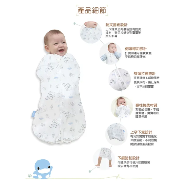 【KU.KU. 酷咕鴨】竹纖有機超好眠懶人包巾(鑽石藍/冰晶粉)