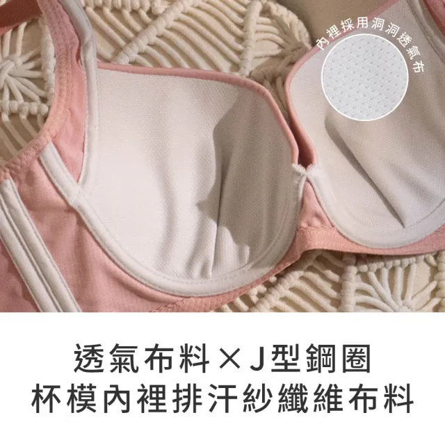 【玉如阿姨】莓好初戀內衣※0608草莓粉(A.B.C罩 無痕 透氣 包副乳 托高 機能 素面 台灣製)