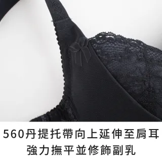 【玉如阿姨】PS修片女王內衣。高包覆托高修飾立體胸型 台灣製※0609藍(C.D.E罩 包覆 提托 大罩杯)