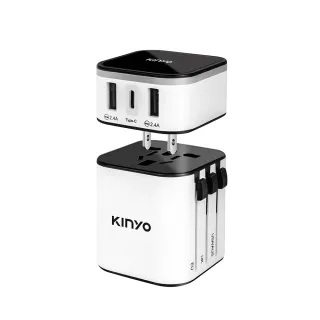 【KINYO】多合一旅行萬國轉接頭/萬用轉接頭(USB/Type-C MPP-3456-1)