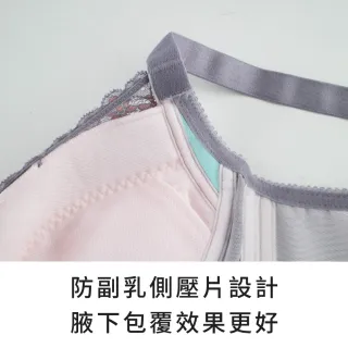 【玉如阿姨】理性與感性內衣※0616紫(理性與感性內衣。 B.C.D.E罩 無鋼圈 大罩杯 不易簍空 台灣製)