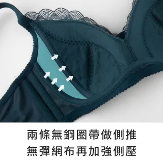 【玉如阿姨】自由幻夢內衣。無鋼圈包覆穩定日常不外擴 台灣製※0620粉藕(C.D.E.F罩 無鋼圈 機能 大罩杯)