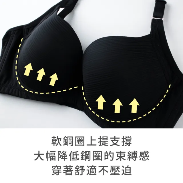 【玉如阿姨】返璞歸真內衣。無痕貼合自然集中 台灣製※0621黑(A.B.C罩 軟鋼圈 無痕 小罩杯 包副乳 集中)