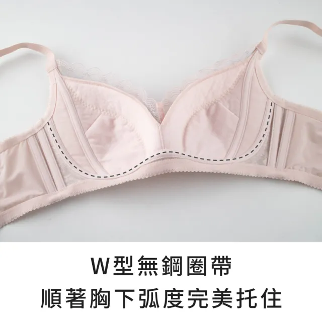 【玉如阿姨】自由幻夢內衣。無鋼圈包覆穩定日常不外擴 台灣製※0620深綠(C.D.E.F罩 無鋼圈 機能 大罩杯)