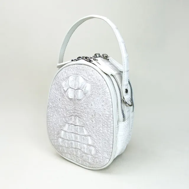 【M2nd】鱷魚背皮蛋形斜背包(Y0036C)