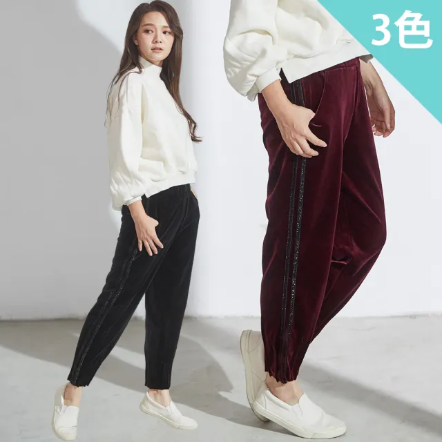 【Wonderland】引爆時尚激瘦厚磅細絨褲(3色)