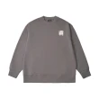【The North Face 官方旗艦】北面男女款灰色大尺寸品牌印花長袖大學T｜8F0M0UZ