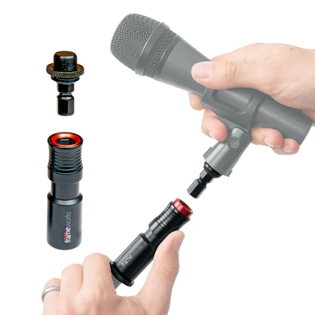 【Gator Frameworks】QRTOP-麥克風快拆轉接組Quick Release Mic Adapter(錄音必備省時快速保護麥克風)
