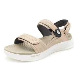 【G.P】雲端鞋-Q彈系列女款輕量緩震磁扣兩用涼拖鞋G5755W-奶茶色(SIZE:36-40 共三色)