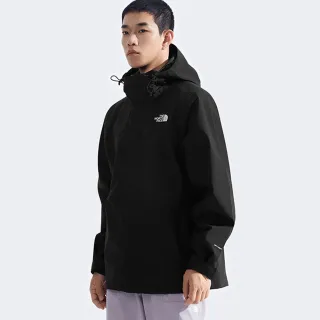 【The North Face】北面男款黑色DRYVENT防水衝鋒衣｜8DX1JK3(外套)