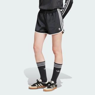 【adidas 愛迪達】3s Sprinter 女 短褲 運動短褲 休閒短褲 黑 白 亞版(JD3119)