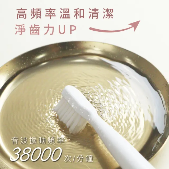 【KINYO】淨亮聲波電動牙刷附專業杜邦刷頭10入(超值30個月套組 IPX7全機防水)