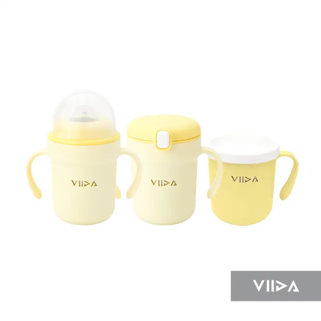 【VIIDA】Souffle 三階段抗菌不鏽鋼學習杯組