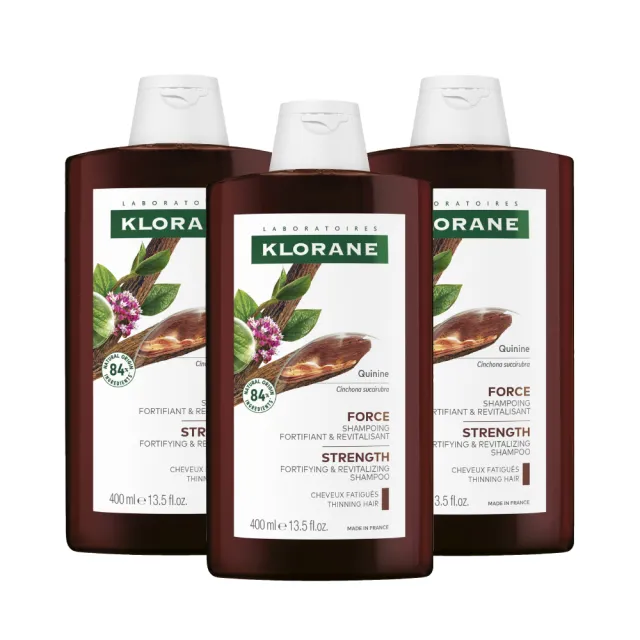 【KLORANE 蔻蘿蘭】養髮強韌洗髮精400ml三入組