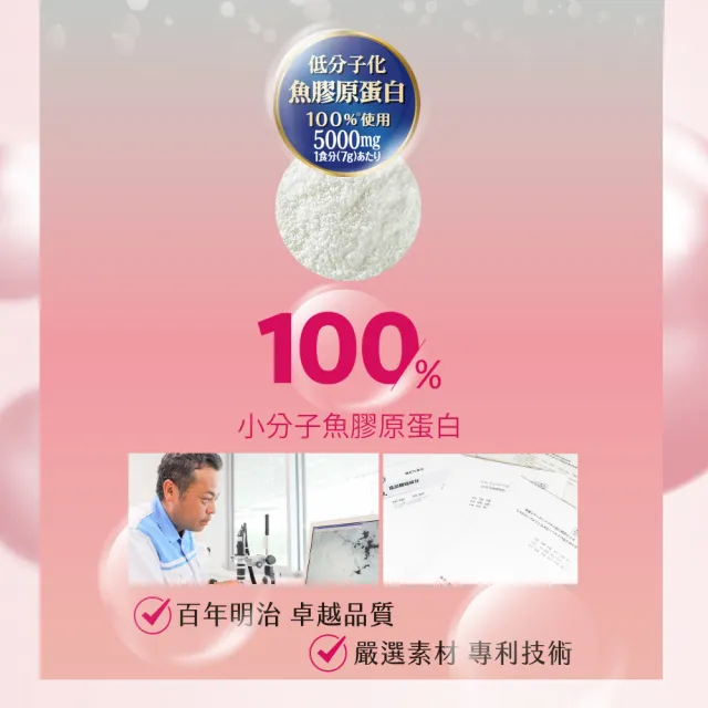 【Meiji 明治】明治膠原蛋白粉璀璨金版28日份袋裝196gx5(膠原蛋白)