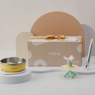 【VIIDA】阿姆阿姆好食趣禮盒組(寶寶餐具/固齒器/彌月/生日/新生兒/送禮/禮物/交換禮物)