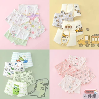 【Baby 童衣】兒童內褲四件組 棉質內褲 莫代爾四角內褲 89088