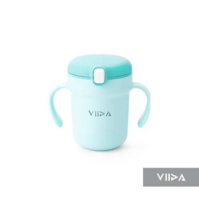 【VIIDA】Souffle 吸管型抗菌不鏽鋼學習杯(學習杯 兒童學習杯 飲水杯 吸管杯)