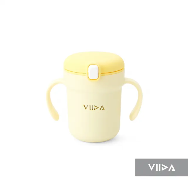 【VIIDA】Souffle 吸管型抗菌不鏽鋼學習杯(學習杯 兒童學習杯 飲水杯 吸管杯)