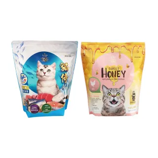 【Catpool 貓侍】天然無穀貓糧1.5KG-雞、六種魚-綜合2包組(金貓侍x1+藍貓侍x1)