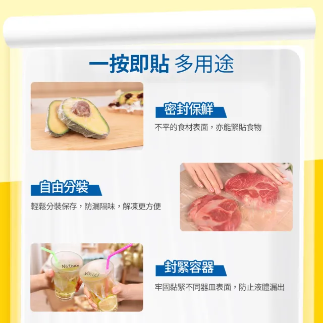 【GLAD佳能】小碗盤專用神奇密實保鮮膜-20公分x40公尺x4入(美國FDA認證/不含雙酚A/無塑化劑/強力保鮮膜)