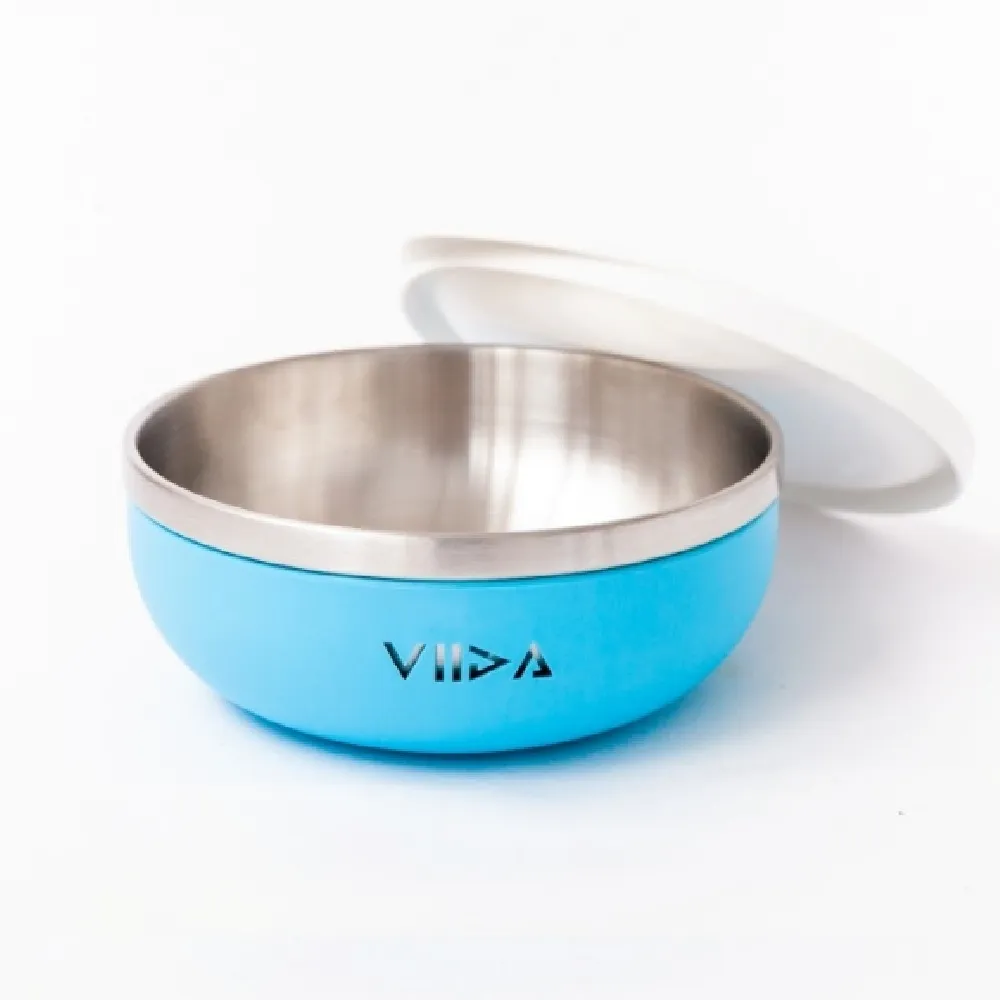 【VIIDA官方直營】Souffle 抗菌不鏽鋼餐碗(兒童餐具/抗菌餐具/不鏽鋼餐具/學習餐具/寶寶餐碗)