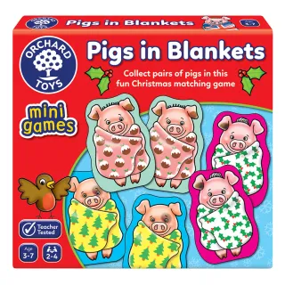 【Orchard Toys】可攜桌遊-小豬捲被被(Pigs in Blankets Mini Game)