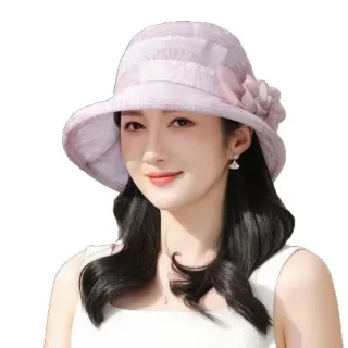 【巴黎精品】現貨 限搶!防曬帽漁夫帽遮陽帽大帽簷戶外登山透氣速乾(花朵禮帽女帽子5色n1jg35)