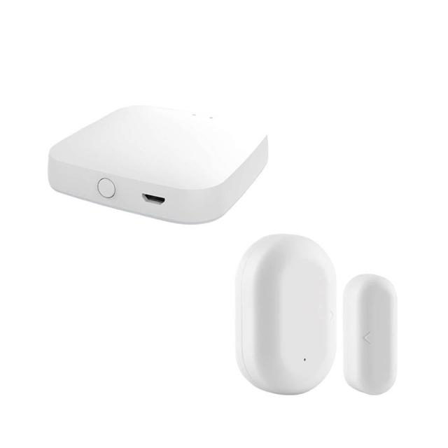 【KINGNET】DJS門禁小管家 DJS-T5+DJS-SZ002 閘道器+門磁感應器 開門關門手機推播通知 帝網 KingNet